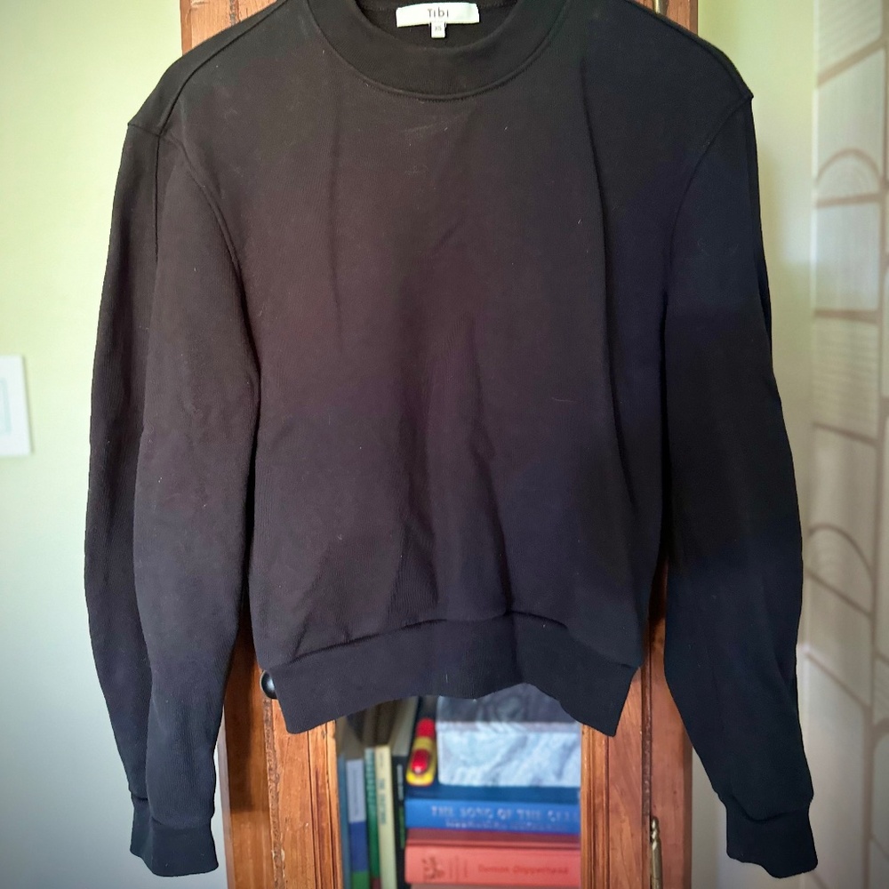 Tibi Sculpted Long Sleeve Sweatshirt